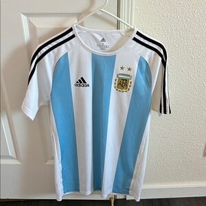 Adidas Argentina 🇦🇷 Soccer Jersey Light Blue and White